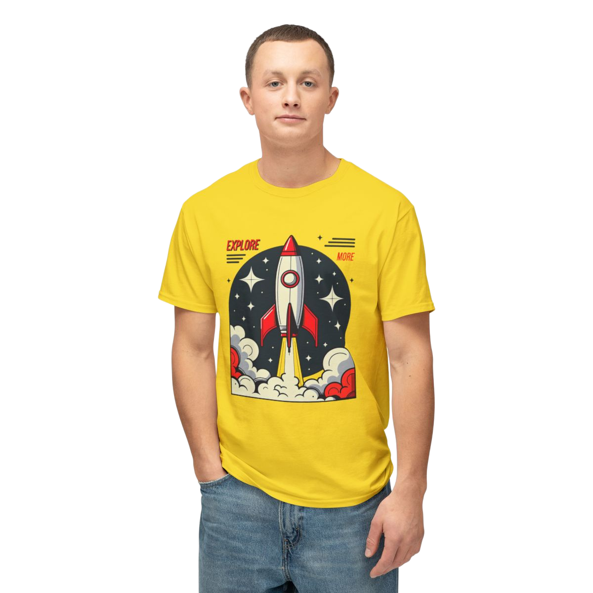 T-shirt, Retro Rocket